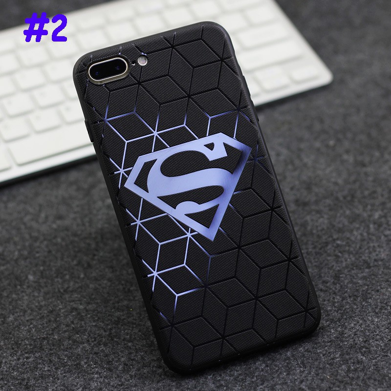 Ốp điện thoại biểu tượng Spiderman/Batman 3D cho Apple iPhone 11 Pro 6 6S 5 5S SE7 8 Plus XS Max X XR