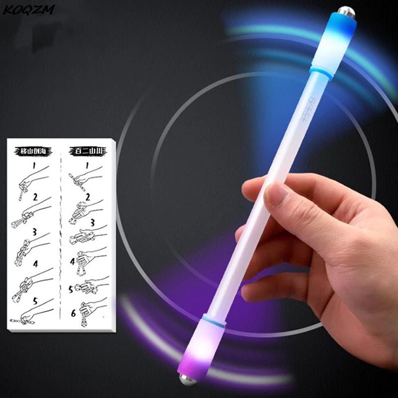 Bút Bi Xoay Có Đèn LED Màu Ngẫu Nhiên Cho Học Sinh/Văn Phòng