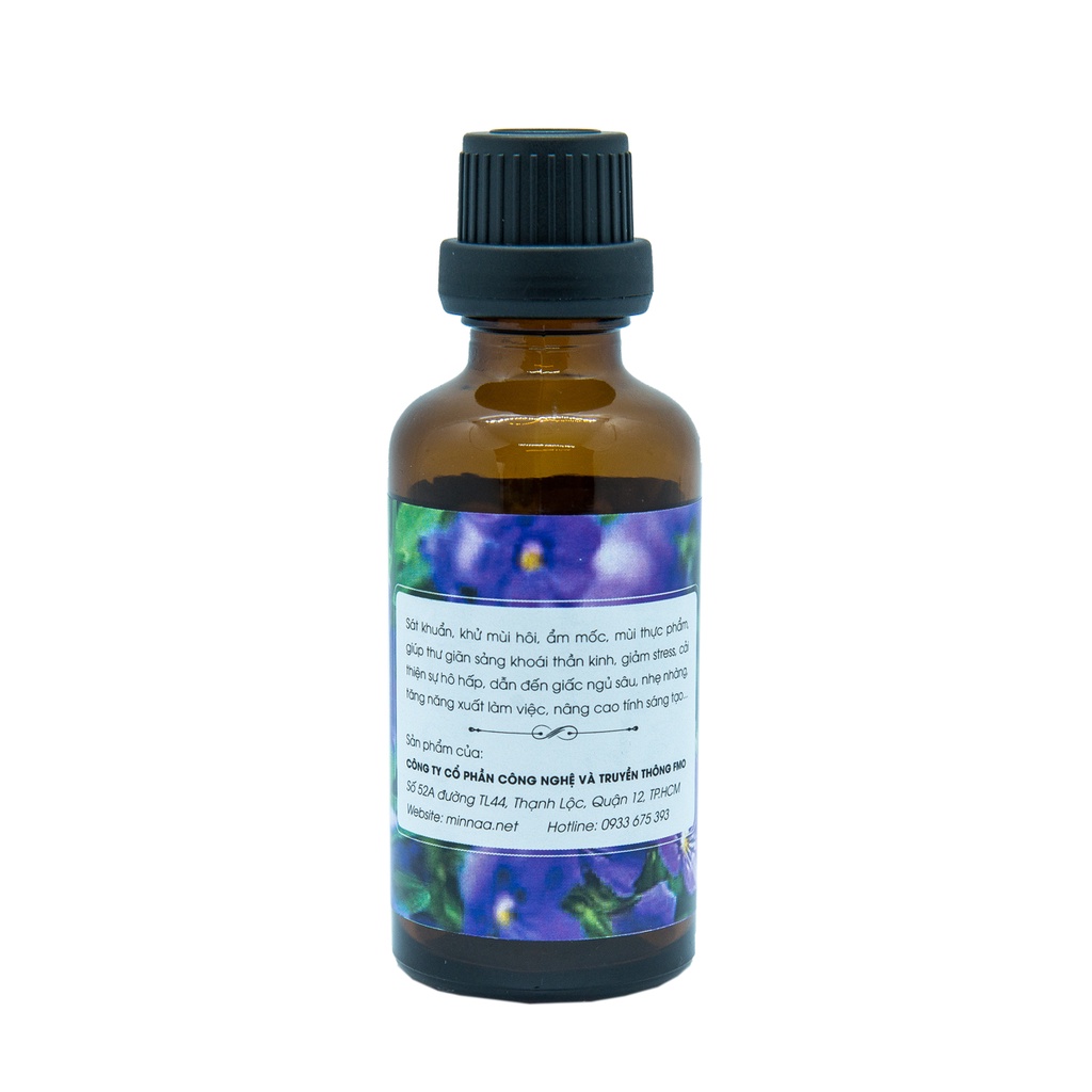 Tinh dầu thơm phòng Minaa 50ml tinh dầu khử mùi, đuổi côn trùng hiệu quả Hoa Violet