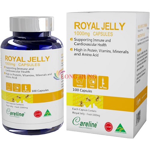 Viên uống Careline Royal Jelly 1000mg sữa ong chúa tươi hỗ trợ làm đẹp da