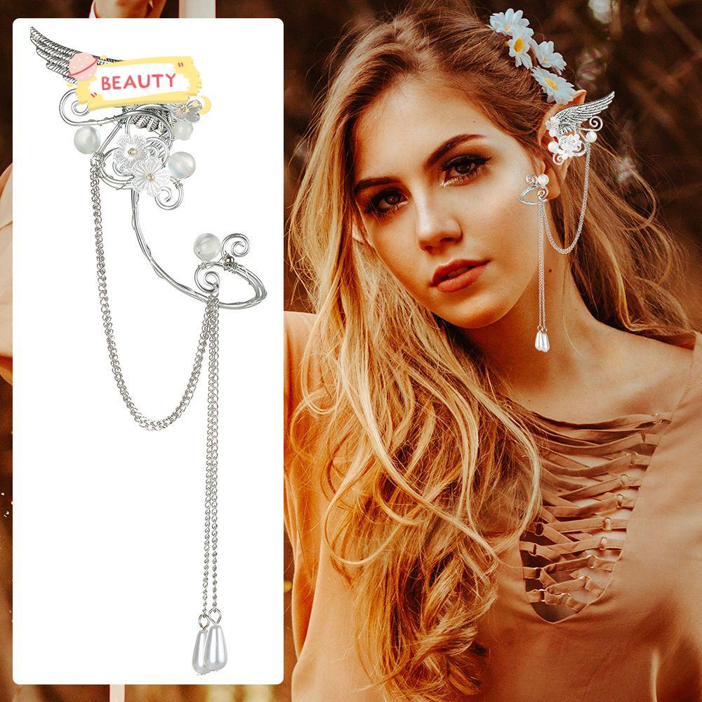 Khuyên Kẹp Vành Tai Hình Yêu Tinh Phong Cách Gothic