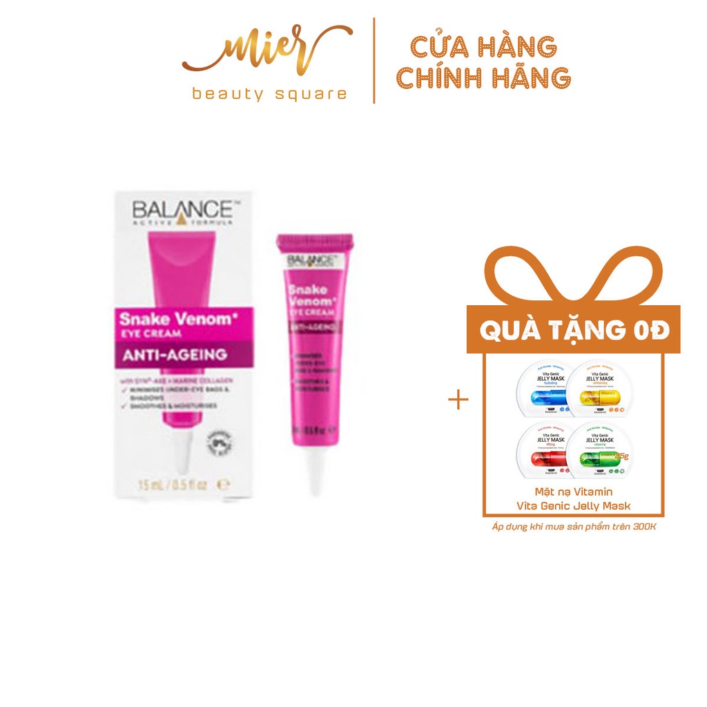 Kem Mắt Chống Lão Hóa Tinh Chất Nọc Rắn Balance Active Formula 15ml