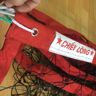 Lưới Bóng Chuyền Da - Chuyền Hơi - Loại Cao Cấp 4 Viền vải Chống ngấm nước -Có Cáp Phi 5 Bọc nhựa