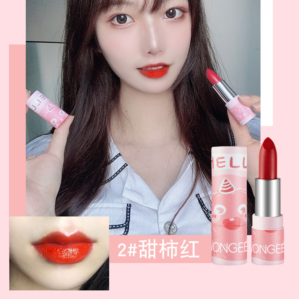 [Hàng mới về] Son môi trang điểm dưỡng ẩm chống thấm nước không dính ly dành cho học sinh nữ