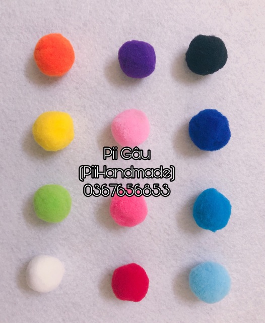 POM POM NHIỀU MÀU 25MM