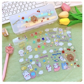 Sticker Trong Suốt Hình Gấu