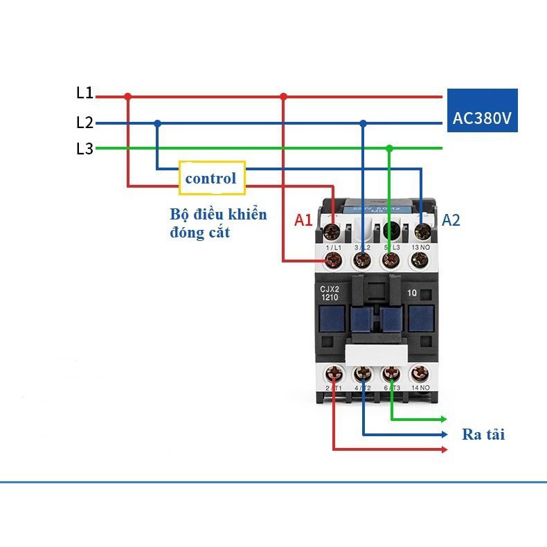 Khởi động từ 9 -32A chính Hãng Huyu CJX2 09 12 18 25 32