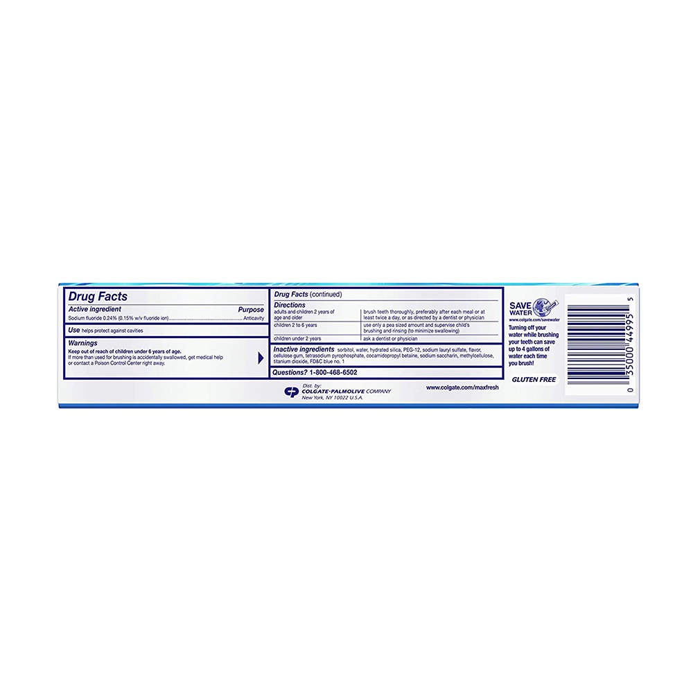 Kem đánh răng Colgate Maxfresh 215g của Mỹ