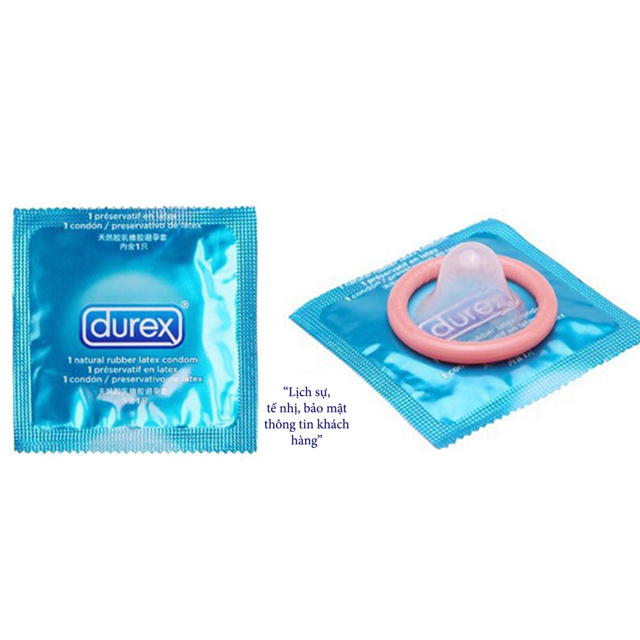 Bao cao su Durex Jeans hộp 3 cái, bcs durex siêu mỏng chống xuất tinh sớm kéo dài thời gian