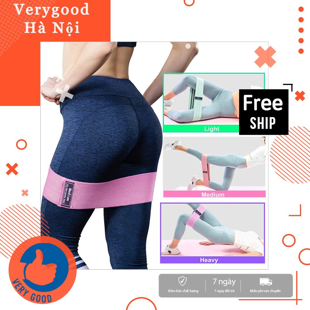 Dây kháng lực tập chân mông, dây mini Band, phụ kiện tập gym,vòng đàn hồi thể thao tại nhà đa năng SP002