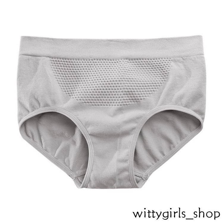 Wittygirls-quần Lót Cotton Tổ Ong Thoáng Khí Không Đường May Lưng Vừa Cho Nữ Sinh