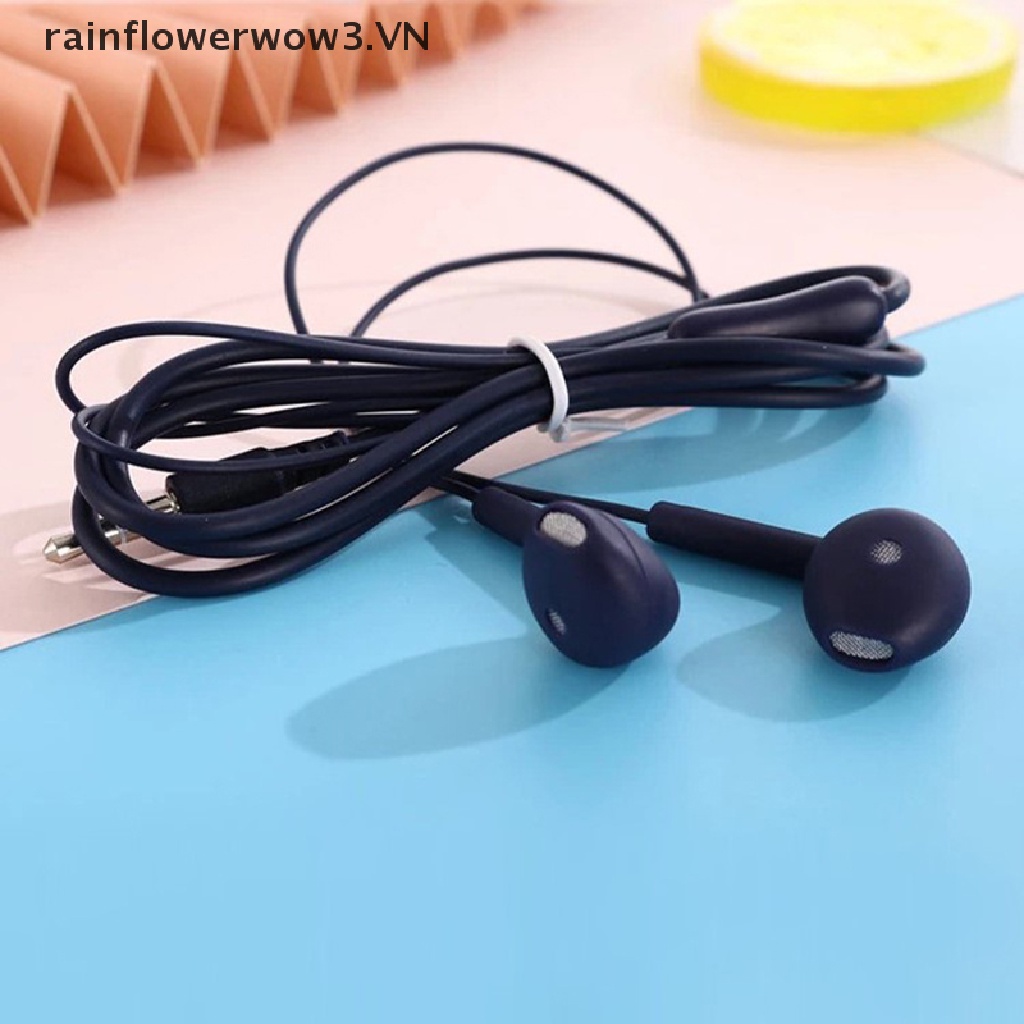 Tai Nghe Nhét Tai Có Dây 8 Màu Đầu Cắm 3.5mm Phong Cách Thể Thao