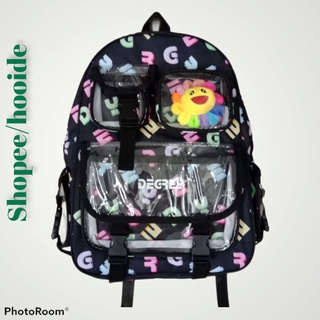 Balo Degrey in chữ cái Backpack chuẩn 1-1 thời trang nam nữ họa tiết