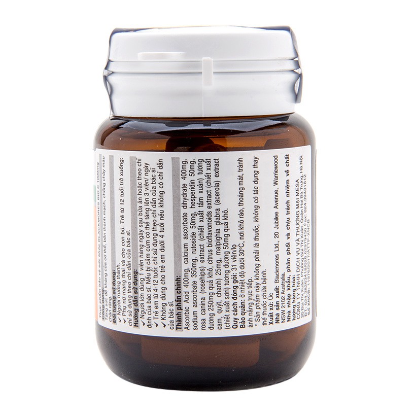 Viên Uống Vitamin C Blackmores Bio C 1000mg (31 viên) | BigBuy360 - bigbuy360.vn