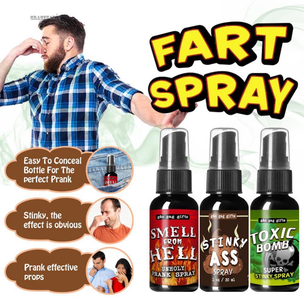 30ML Novelties Liquid Fart Gag Prank Joke Spray Can Stink Bomb Smelly Stinky-Gas