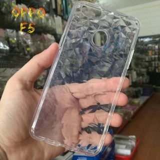 Ốp lưng oppo f5 dẻo trong suốt vân 3d