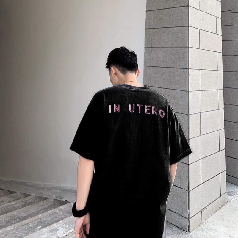 Áo thun tay lỡ Nirvana IN UTERO , T Shirt nam nữ unisex , MSW Town | BigBuy360 - bigbuy360.vn