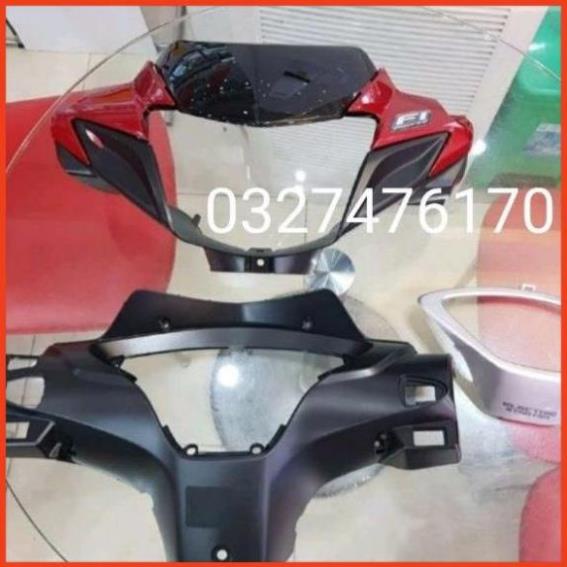 Bộ nhựa đầu đèn xe Future X 125 màu đỏ chính hãng HONDA