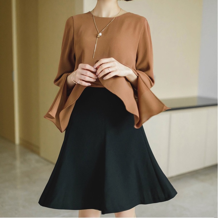 Chân váy chữ A Cao Cấp đẹp Lãng mạn style Hàn Quốc SK2104 KRfashion | BigBuy360 - bigbuy360.vn