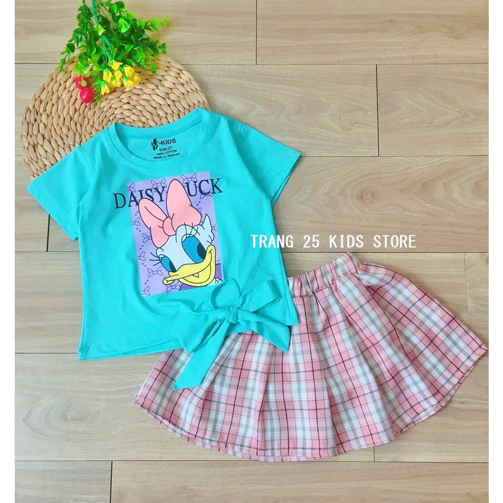 Bộ Bé Gái Chân Váy Kèm Áo Phối Nơ Caro AS06- Trang 25 Kids