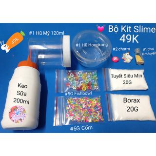 Bộ Kit Làm Slime Giá Siêu Rẻ 49K NGUYÊN LIỆU LÀM SLIME