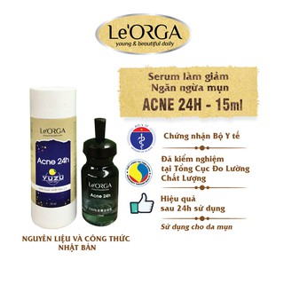[Siêu Phẩm] Serum Làm Giảm MỤN Siêu Tốc Le’Orga – Acne24h Dung Tích  15 ml