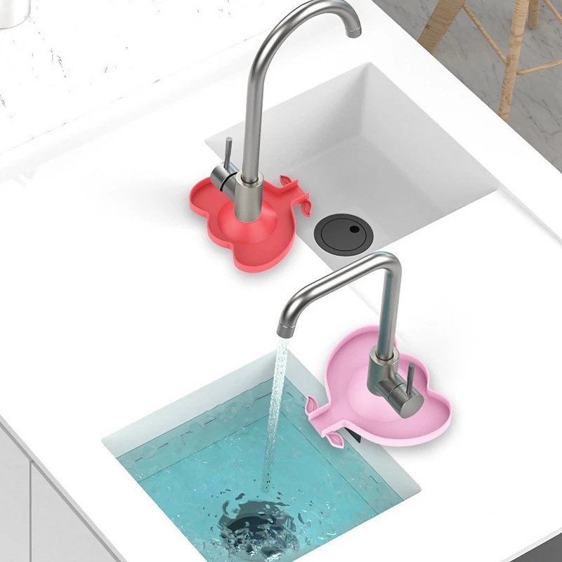 Tấm Silicone Cao Cấp Gắn Vòi Nước Bồn Rửa Chén Tiện Dụng