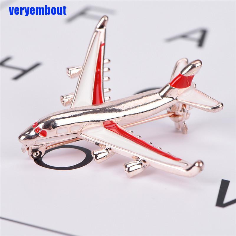AIRCRAFT MODEL Trâm Cài Áo Hình Máy Bay Dễ Thương