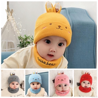 Set mũ và khăn choàng len giữ ấm cho bé sơ sinh mã K033272