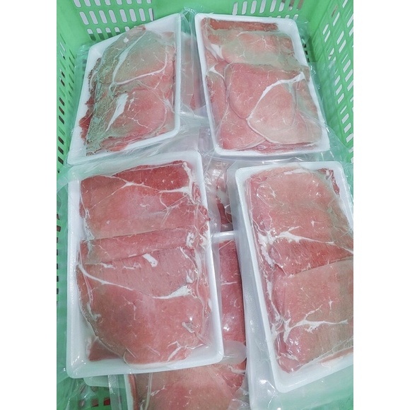 Bắp bò tươi ngon cắt lát nhúng lẩu nướng nạc ngon 500g