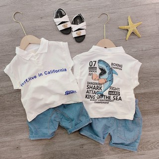 BỘ BÉ TRAI CÁ MẬP XANH SIÊU HOT