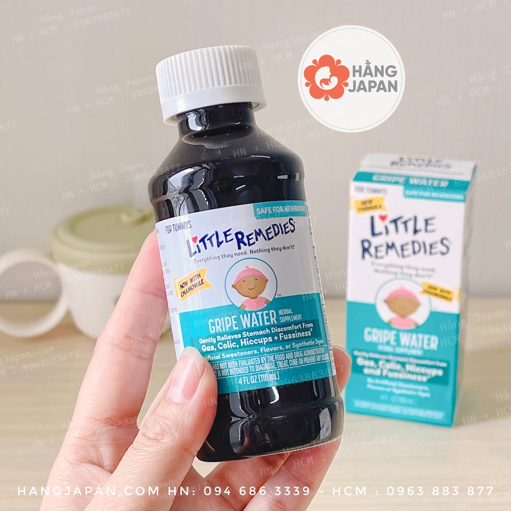 Siro/nhỏ giot tiêu ga, giảm đầy chơi Little Remedies 118ml/15ml cho bé