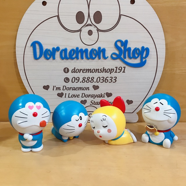 Bộ 4 Mô Hình Doremon Doraemon BANDAI