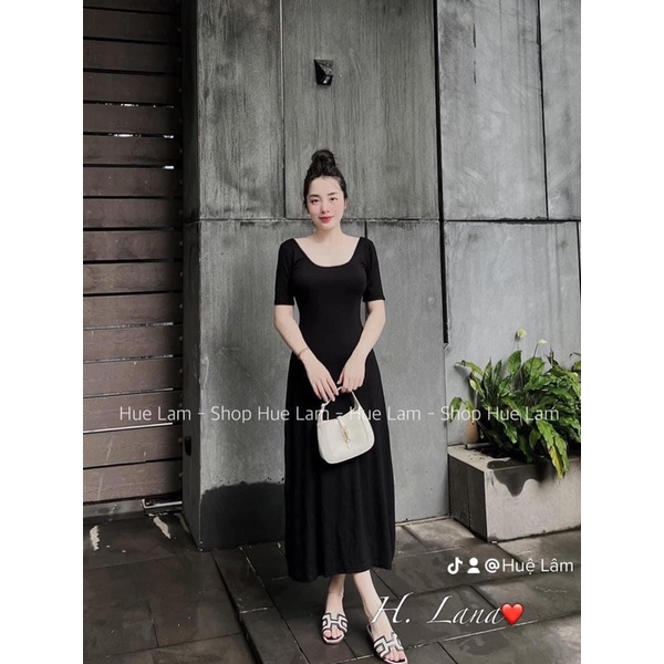 VÁY BODY DÁNG DÀI CỔ U