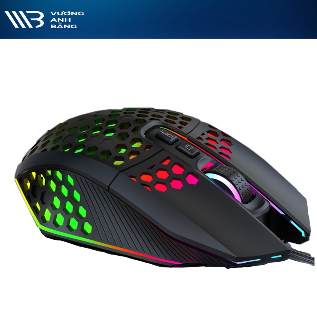 Chuột/ Mouse RAINBOW-GEAR R801 USB Led RGB Gaming Cao cấp