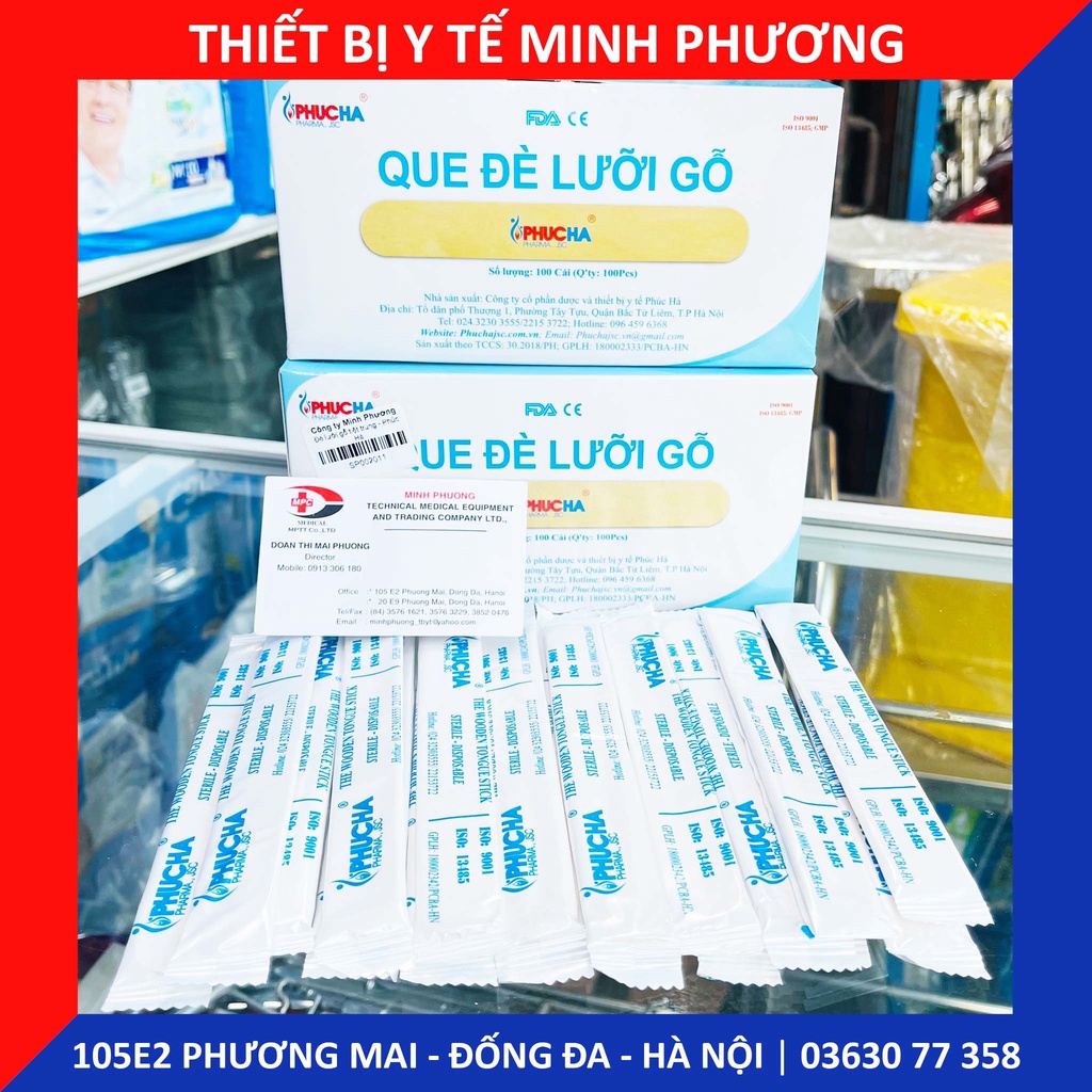 Đè lưỡi gỗ tiệt trùng Phúc Hà