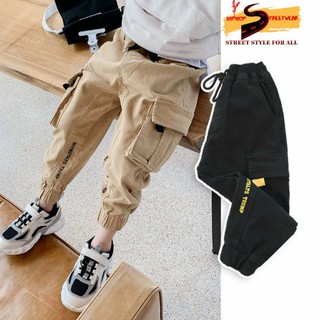 Quần Jogger Kaki Bé Trai Túi Hộp Phong Cách HIPHOP STREETWEAR Kids Quần Kaki Bo Gấu Cho Bé Lót Lông Siêu Đẹp