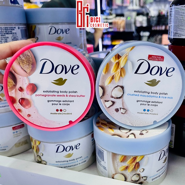 Tẩy Tế Bào Chết Toàn Thân Hạt Nhuyễn Mịn Da DOVE Exfoliating Body Polish - 298g