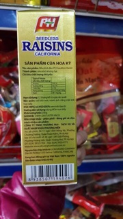 NHO KHÔ MỸ RAISINS 250g