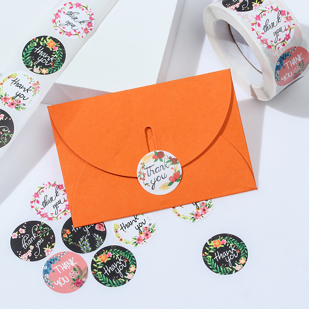 Set 500 / 1000 Nhãn Dán 1 Inch Trang Trí Đa Năng Tiện Dụng