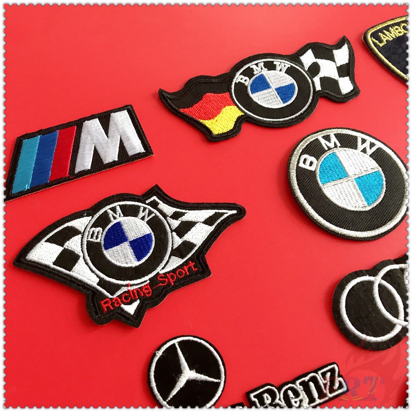 1 Sticker Ủi Thêu Hình Logo Xe Hơi