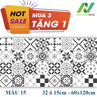 Decal gạch bông 60x120cm - mua 3 tặng 1
