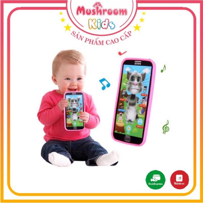 Đồ Chơi Điện Thoại Mèo Tom Thông Minh Nói Tiếng Việt Đọc Thơ Phát Nhạc Dành Cho Bé