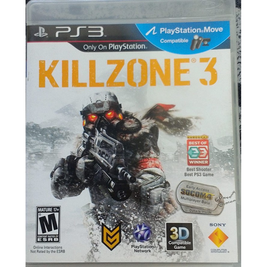 Trò chơi đĩa Killzone ps3