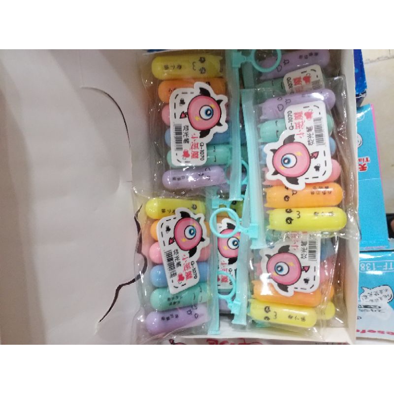 Vỉ 6 bút đánh dấu