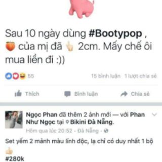 [Tặng vòng chỉ đỏ măy mắn] Kem nở mông Booty pop