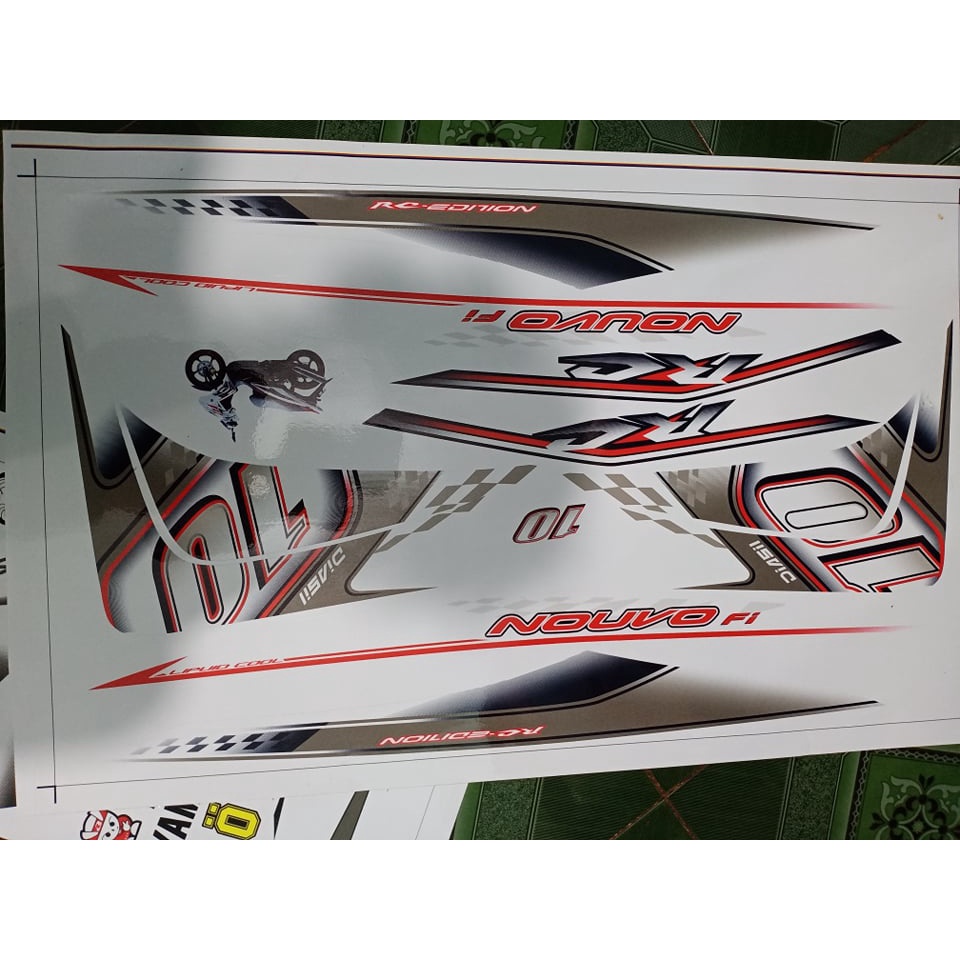 Tem rời nouvo 5 số 10 trắng