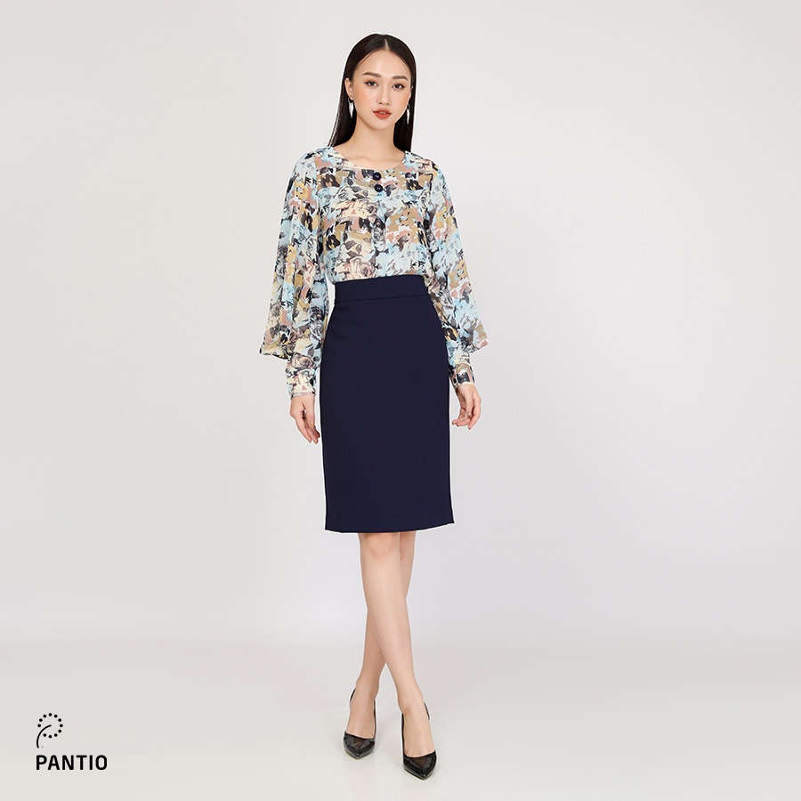 Áo sơ mi họa tiết nổi bật dáng suông thiết kế dài tay FAK3985 - PANTIO