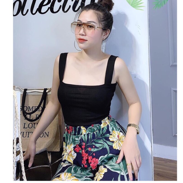 Áo 2 dây cổ vuông chất đẹp