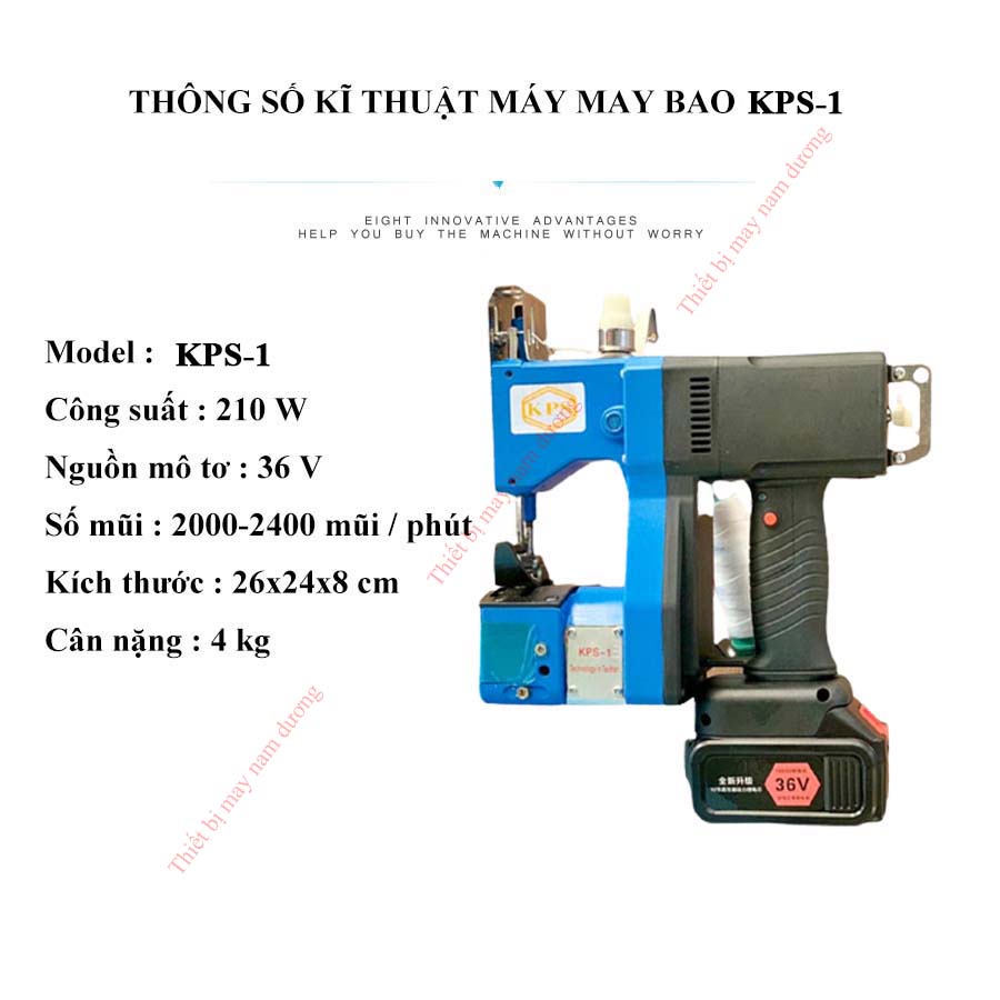 Máy may bao pin cầm tay đài loan KPS-1 nhỏ gọn tiện lợi